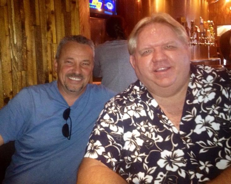 Tom DeVocht with Mark Fisher, an ex-Scientologist known for his promotion of sex tourism.